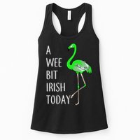 A Wee Bit Irish Today Flamingo Womens Tank Top