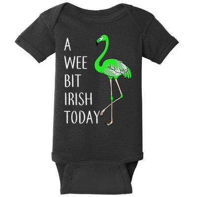 A Wee Bit Irish Today Flamingo Baby Bodysuit