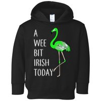A Wee Bit Irish Today Flamingo Toddler Hoodie