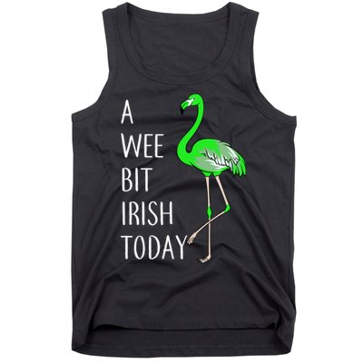 A Wee Bit Irish Today Flamingo Tank Top