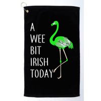 A Wee Bit Irish Today Flamingo Golf Towel