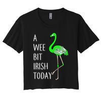 A Wee Bit Irish Today Flamingo Crop Top
