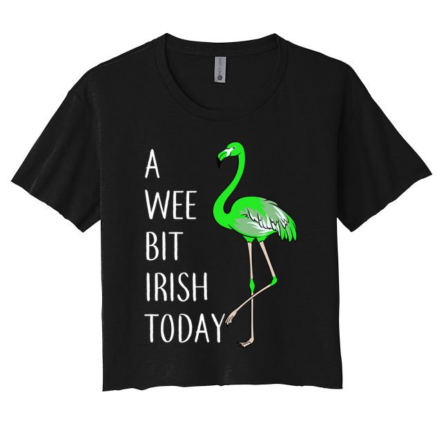 A Wee Bit Irish Today Flamingo Crop Top