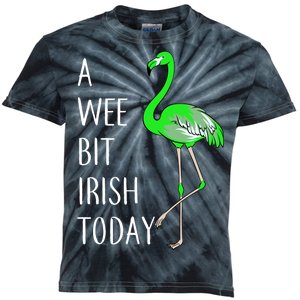 A Wee Bit Irish Today Flamingo Kids Tie-Dye T-Shirt