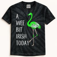 A Wee Bit Irish Today Flamingo Kids Tie-Dye T-Shirt