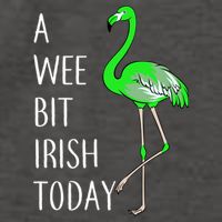A Wee Bit Irish Today Flamingo Vector Backpack