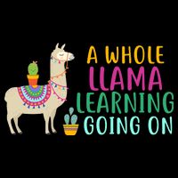 A Whole Llama Learning Going On Performance Shirt