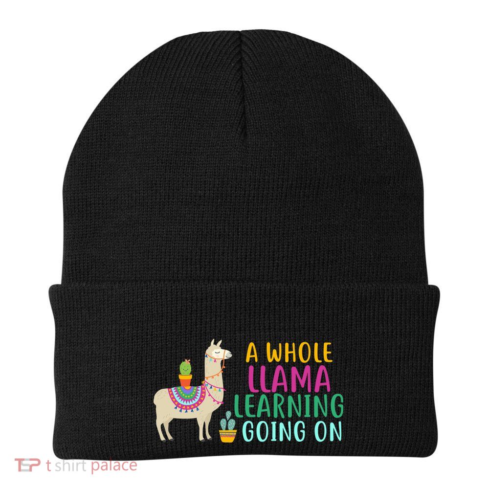 A Whole Llama Learning Going On Beanie