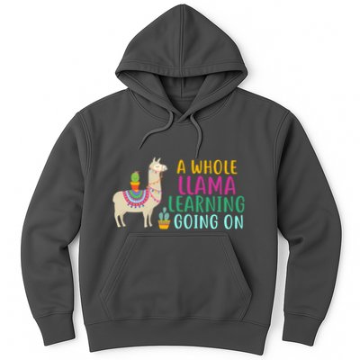 A Whole Llama Learning Going On Hoodie