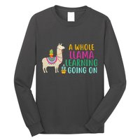 A Whole Llama Learning Going On Long Sleeve Shirt