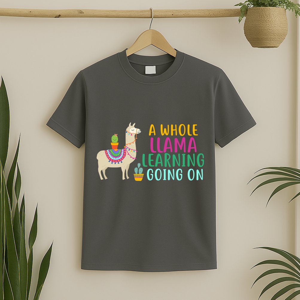A Whole Llama Learning Going On T-Shirt