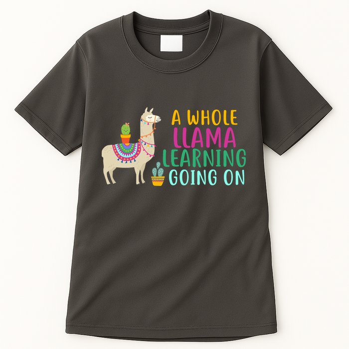 A Whole Llama Learning Going On Tall T-Shirt
