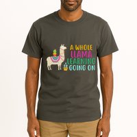 A Whole Llama Learning Going On Tall T-Shirt