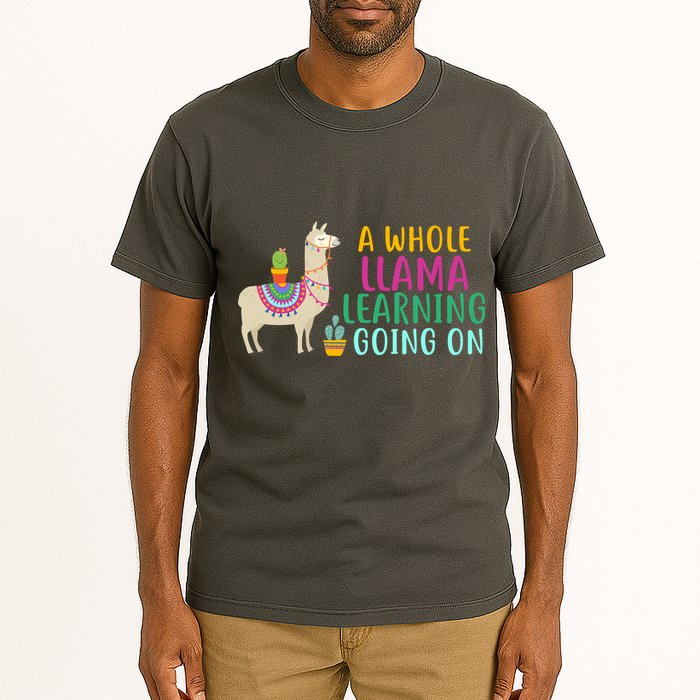 A Whole Llama Learning Going On Tall T-Shirt