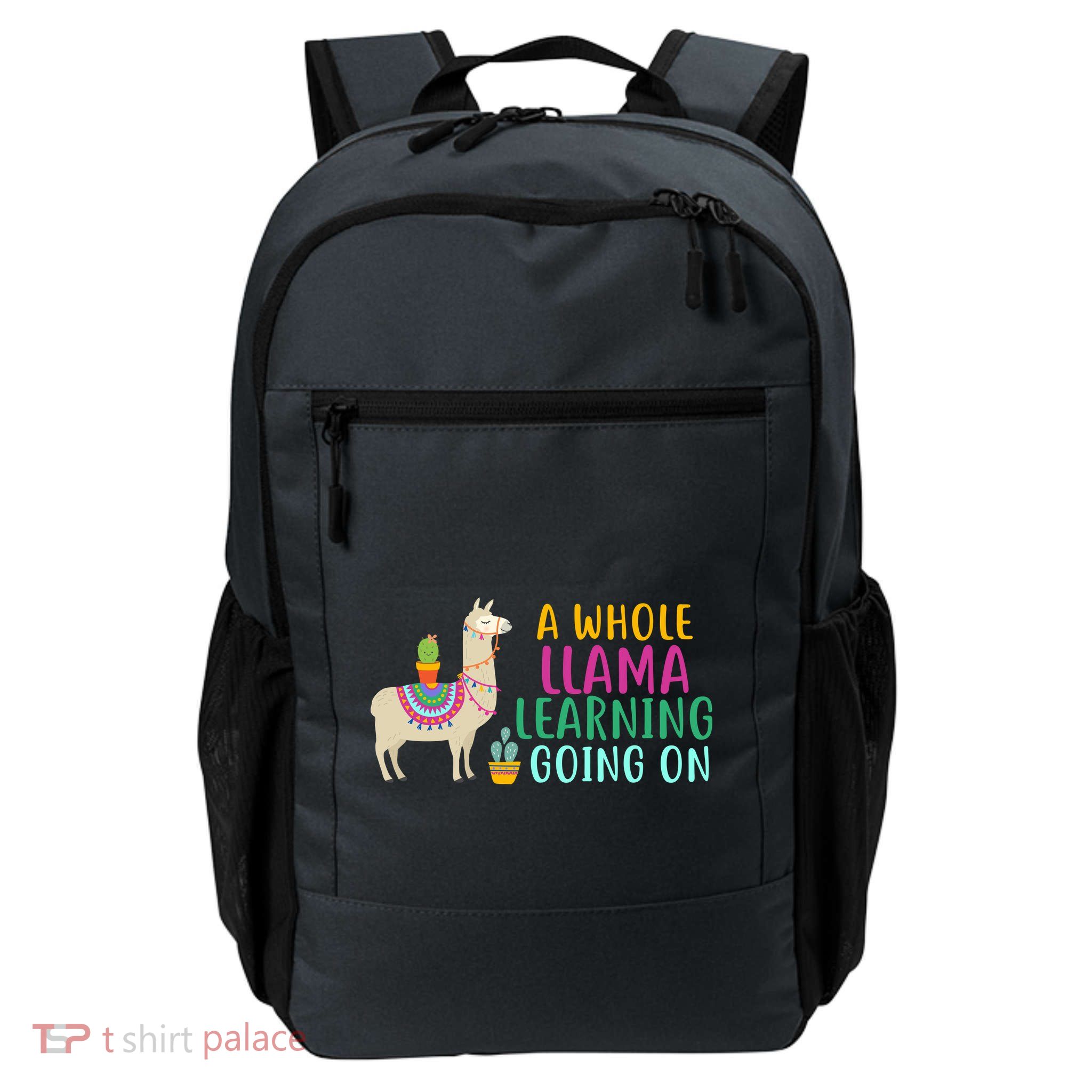 A Whole Llama Learning Going On Daily Commute Backpack
