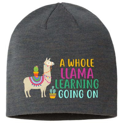 A Whole Llama Learning Going On Sustainable Beanie