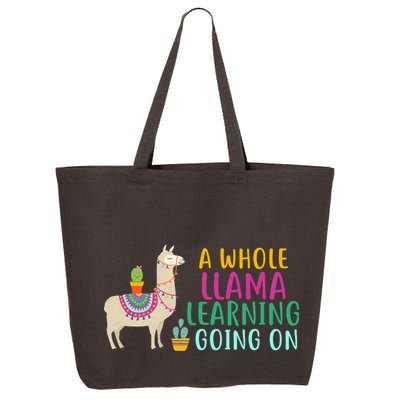 A Whole Llama Learning Going On 25L Jumbo Tote