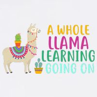 A Whole Llama Learning Going On Garment-Dyed Sweatshirt