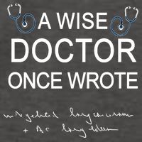 A Wise Doctor Once Wrote Medical Doctor Handwriting Funny Vector Backpack