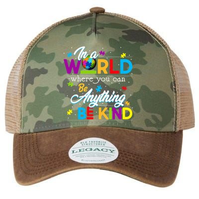 A World With Kindness Autism Awareness Legacy Tie Dye Trucker Hat