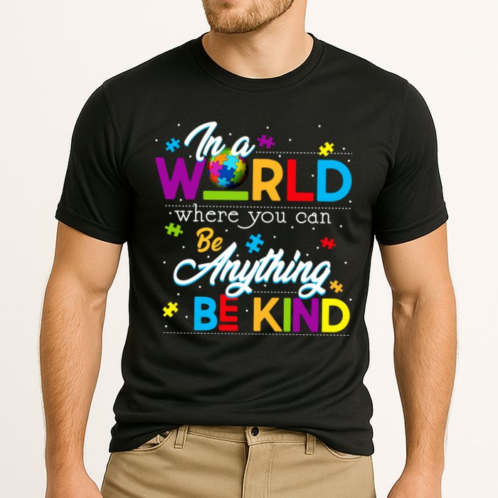 A World With Kindness Autism Awareness Cooling Performance Crew T-Shirt