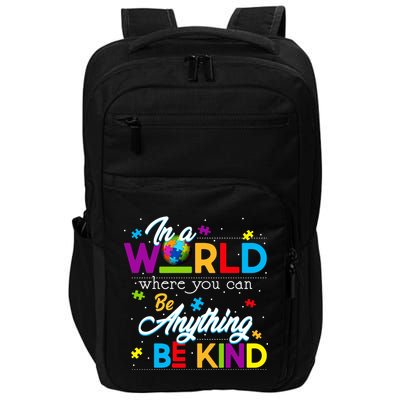 A World With Kindness Autism Awareness Impact Tech Backpack