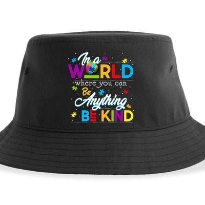 A World With Kindness Autism Awareness Sustainable Bucket Hat