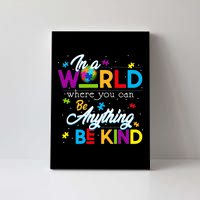 A World With Kindness Autism Awareness Canvas