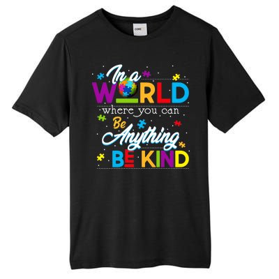 A World With Kindness Autism Awareness Tall Fusion ChromaSoft Performance T-Shirt