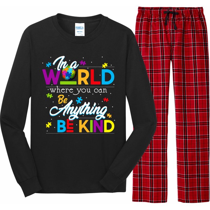 A World With Kindness Autism Awareness Long Sleeve Pajama Set