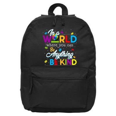 A World With Kindness Autism Awareness 16 in Basic Backpack