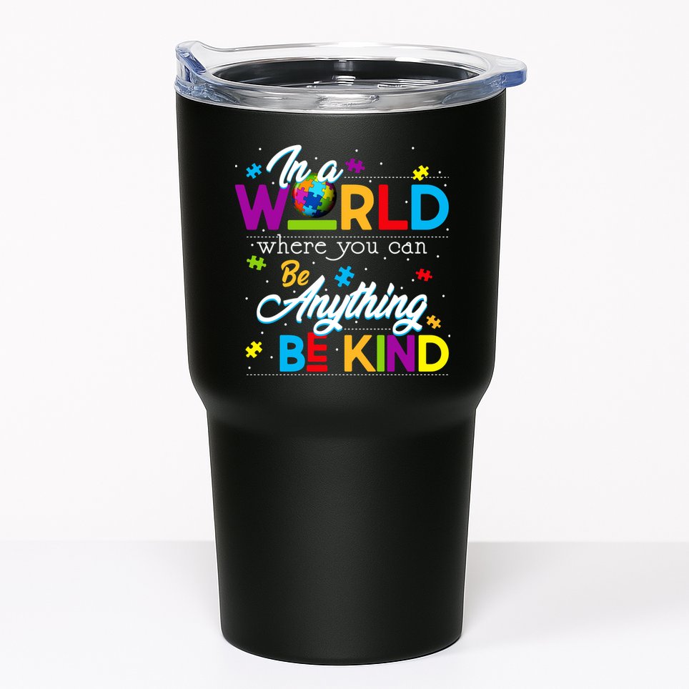 A World With Kindness Autism Awareness Tumbler