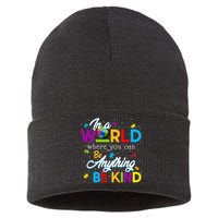 A World With Kindness Autism Awareness Sustainable Knit Beanie