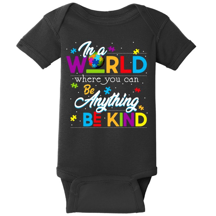 A World With Kindness Autism Awareness Baby Bodysuit