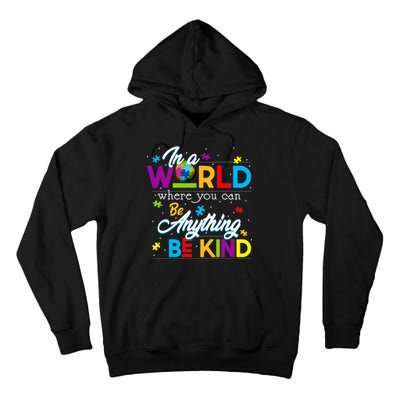 A World With Kindness Autism Awareness Tall Hoodie