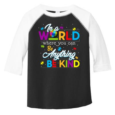 A World With Kindness Autism Awareness Toddler Fine Jersey T-Shirt
