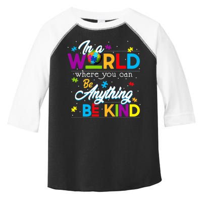 A World With Kindness Autism Awareness Toddler Fine Jersey T-Shirt