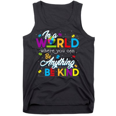 A World With Kindness Autism Awareness Tank Top