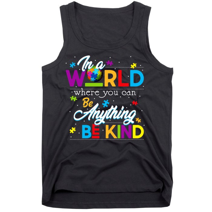 A World With Kindness Autism Awareness Tank Top