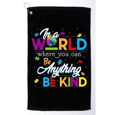 A World With Kindness Autism Awareness Platinum Collection Golf Towel