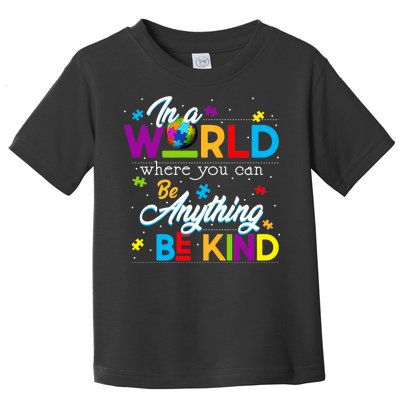 A World With Kindness Autism Awareness Toddler T-Shirt