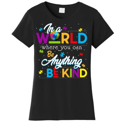 A World With Kindness Autism Awareness Women's T-Shirt