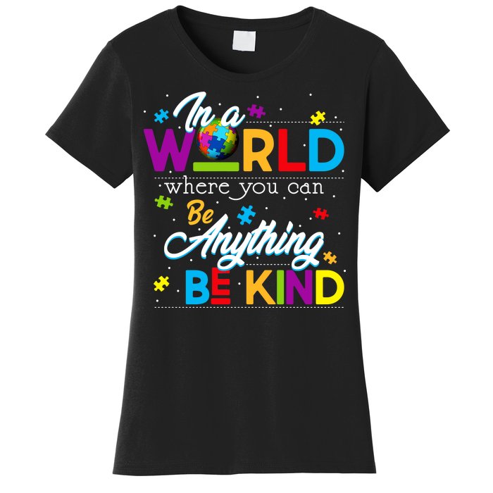 A World With Kindness Autism Awareness Women's T-Shirt