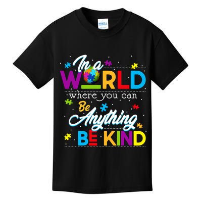 A World With Kindness Autism Awareness Kids T-Shirt