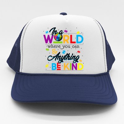 A World With Kindness Autism Awareness Trucker Hat