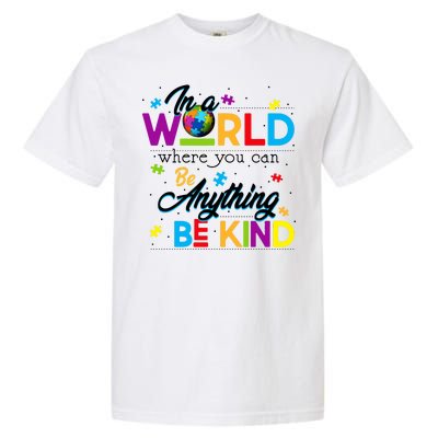 A World With Kindness Autism Awareness Garment-Dyed Heavyweight T-Shirt