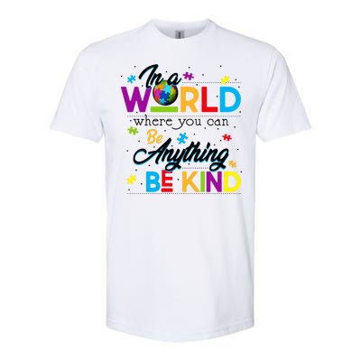 A World With Kindness Autism Awareness Softstyle CVC T-Shirt