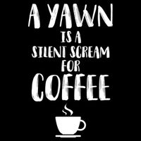 A Yawn Is A Silent Scream For Coffee 16 in Basic Backpack