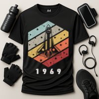 Apollo 11 1969 NASA Space Moon Landing Astronaut Vintage Retro Performance Shirt
