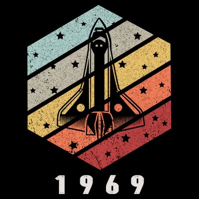 Apollo 11 1969 NASA Space Moon Landing Astronaut Vintage Retro T-Shirt